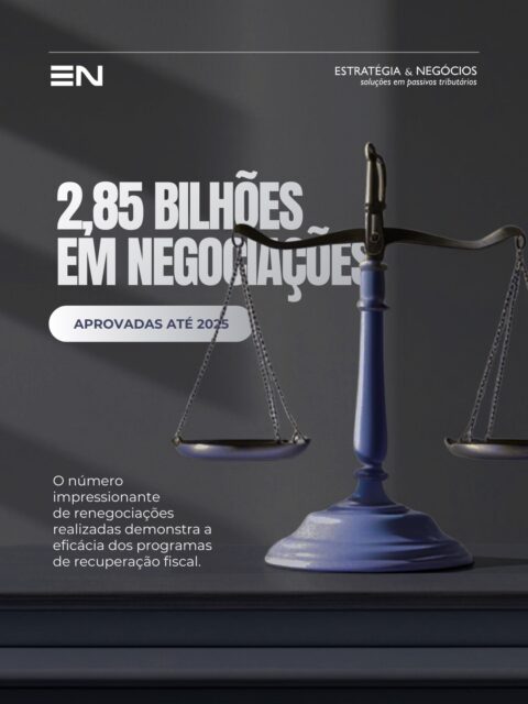 A recuperação fiscal de grandes volumes de dívida não é apenas uma questão de número, mas de oportunidade.

Com 2,85 bilhões de negociações aprovadas até 2025, sua empresa pode se beneficiar dos melhores parcelamentos disponíveis.

Conte com a Estratégia & Negócios para obter a estratégia que sua empresa precisa para regularizar suas pendências com o menor impacto possível.

#EstratégiaeNegócios #RecuperaçãoFiscal