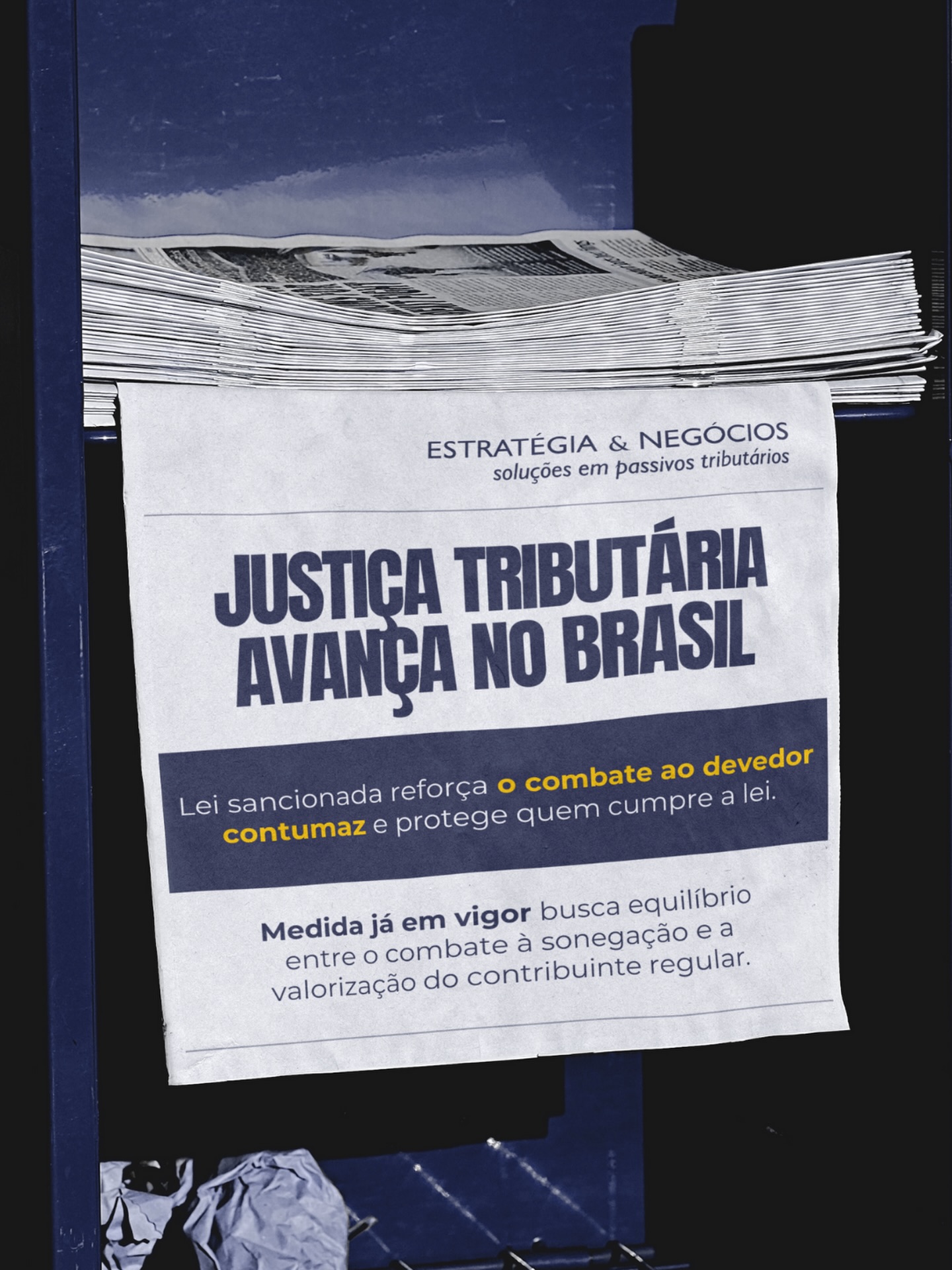 A sanção do Código de Defesa do Contribuinte marca um avanço importante na relação entre Fisco e empresas. A nova lei estabelece critérios objetivos para diferenciar o contribuinte regular daquele que utiliza a inadimplência como estratégia de negócio, trazendo mais previsibilidade, equilíbrio concorrencial e segurança jurídica ao ambiente empresarial.

Ao mesmo tempo em que endurece medidas contra o devedor contumaz, a legislação fortalece direitos, garantias e programas de conformidade para quem cumpre suas obrigações, valorizando boas práticas e a regularidade fiscal.

Na Estratégia & Negócios, acompanhamos de perto essas mudanças e atuamos na análise de impactos, planejamento tributário e estruturação de soluções que colocam sua empresa em posição segura e estratégica diante do novo cenário.

#EstratégiaeNegócios #JustiçaTributária #PlanejamentoTributário
