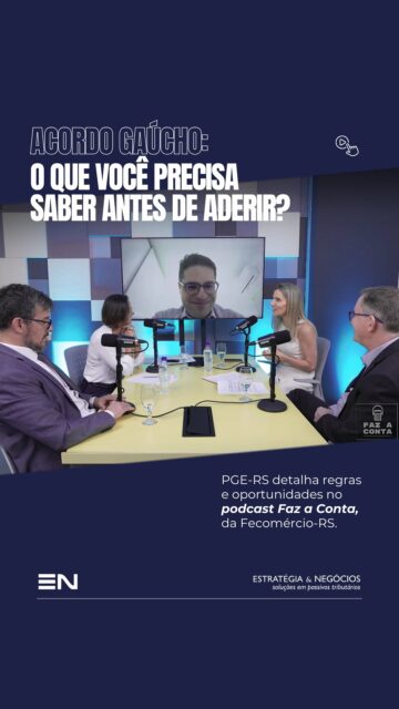 A Procuradoria-Geral do Estado do Rio Grande do Sul participou do podcast Faz a Conta, da Fecomércio-RS, para detalhar os principais pontos do Acordo Gaúcho, programa de transação tributária instituído pela Lei nº 16.241/2024 e regulamentado pelo Decreto nº 58.264/2025.
O Edital nº 02/25 permite a regularização de créditos de ICM e ICMS inscritos em dívida ativa até 30/06/2025. O prazo de adesão vai de 16/03 a 15/04/2026, com possibilidade de reduções relevantes em multas e juros, pagamento à vista ou parcelado em até 10 vezes, inclusive com opção de compensação com precatórios.
A adesão exige a desistência de discussões judiciais relacionadas aos débitos incluídos na transação. A proposta busca racionalizar a cobrança da dívida ativa e ampliar a recuperação de créditos considerados de difícil recebimento.
Antes de aderir, é essencial avaliar a real vantagem financeira e o impacto estratégico para a empresa. A Estratégia & Negócios pode auxiliar na análise técnica e na definição do melhor caminho para cada cenário.
#EstratégiaeNegócios #TransaçãoTributária #AcordoGaúcho